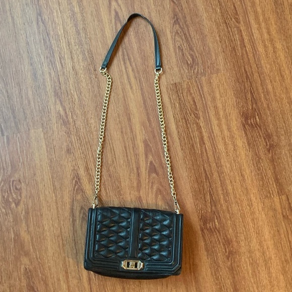 Rebecca Minkoff Handbags - Black and gold Rebecca Minkoff purse. Cross body or shoulder bag